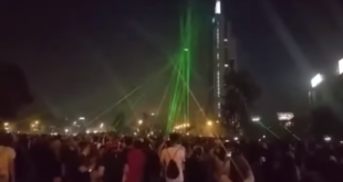 Protestors in Chile Take Down Police Drone Using Lasers